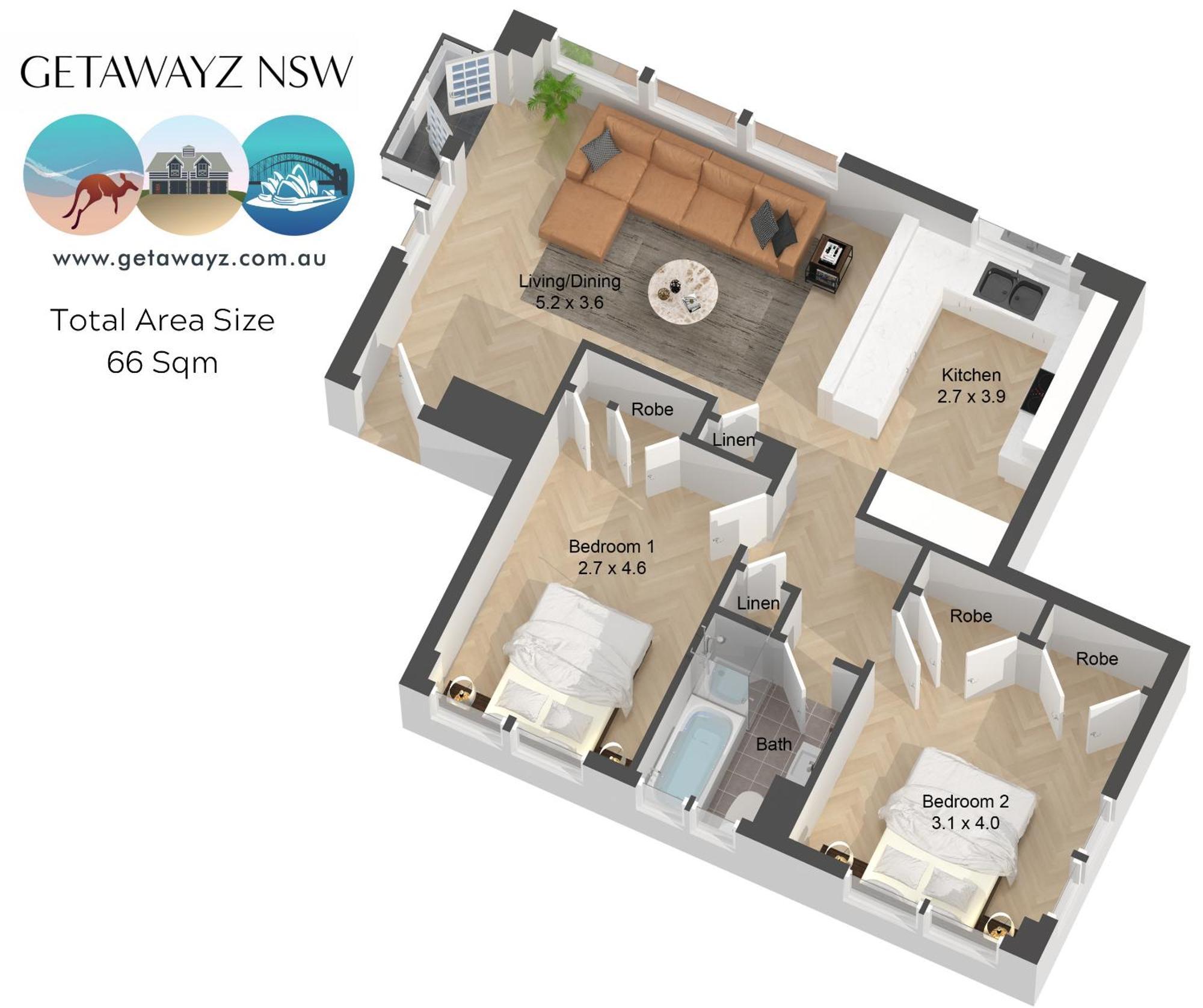 Bridgeview - Luxury 2 Bedroom *